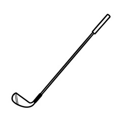 Golf club silhouette icon set isolated on white background