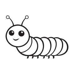 Cartepillar. simple shapes, minimalist