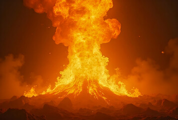 Fototapeta premium fire in the sky