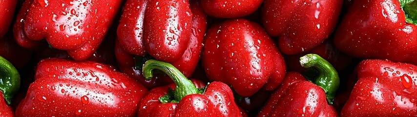 Close-up of fresh red peppers