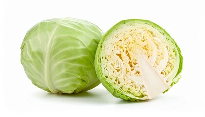 Fototapeta premium Cabbage isolated on white background 