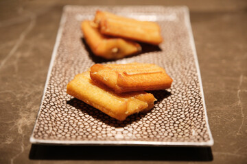 Deep fried hairtail fish. Chinese food