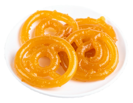 Jalebi isolated on transparent background - Powered by Adobe