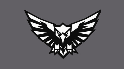 Aggressive Eagle Mascot Logo - Fierce Bird Vector Design