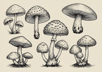Ink & Stem: A Mycological Sketchbook