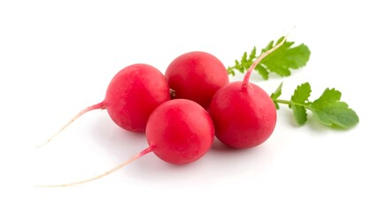 Red radishes with leaves (1)