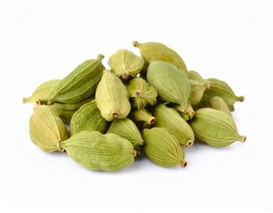 Cardamom isolated on white background 