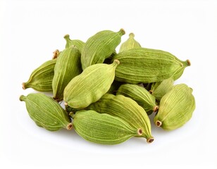 Cardamom isolated on white background 
