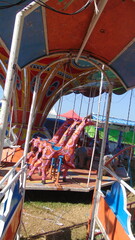 carousel with animal characters at the night market