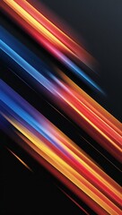 Fototapeta premium Abstract diagonal lines of vibrant color