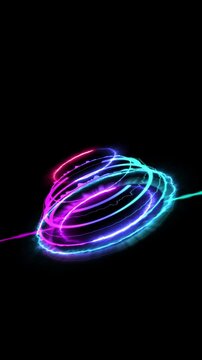 Vertical music equalizer, for music party, vertical 4k footage
