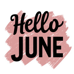 Hello june typography