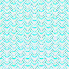 Wave pattern seamless abstract background. Stripes wave pattern. Hand drawn line arts design for prints, fabric, poster and wallpaper.
