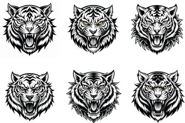 Tiger Head Tattoo Design Collection