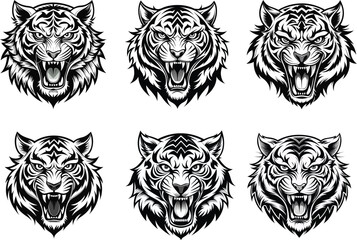 Tiger Head Tattoo Design Collection