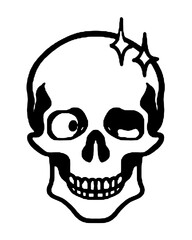 human skull vector illustration