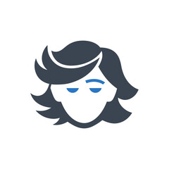 Woman Portrait Face Icon