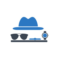 Gentleman Accessories Display Icon