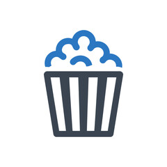 Popcorn Entertainment Snack Icon