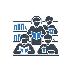 Library Study Group Icon