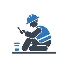 Connected Worker on Break Icon