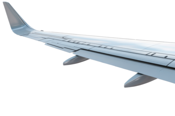 Airplane Wing in Flight: A Detailed View of Aviation Engineering