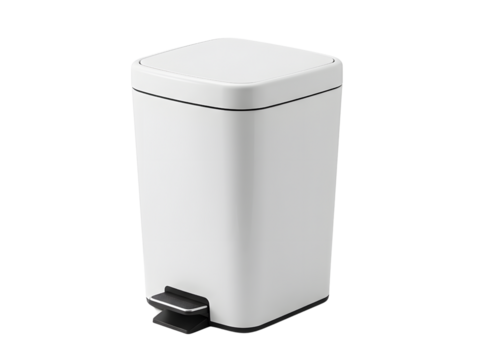 Compact and modern kitchen composting bin with a sleek, odor-resistant design and secure lid, isolated on a clean white background – ideal for sustainable living and organized waste management.