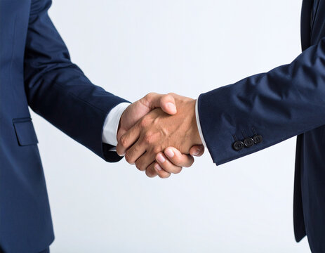 Business handshake between two colleagues isolated on transparent - Powered by Adobe