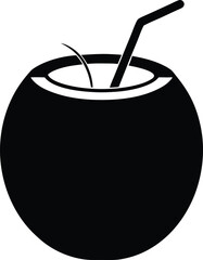 Refreshing Coconut Drink Tropical Delight in a Coconut Shell