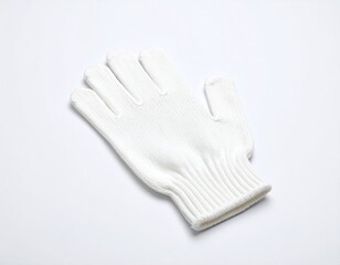 White Knit Gloves for Protection and Comfort