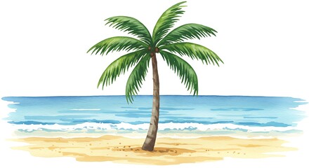 Coastal Watercolor Serenity