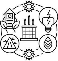 Naklejka premium Electronic icon vector art design 