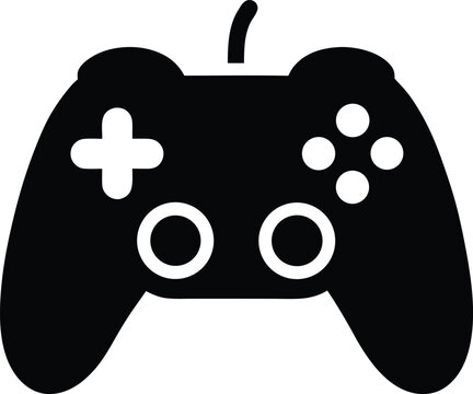 Gaming Controller Icon  A Sleek, Minimalist Design for Digital Entertainment