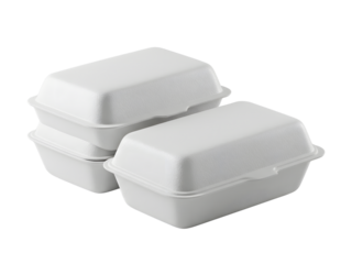 white plastic box with lid