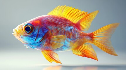 Fototapeta premium Colorful fish studio shot