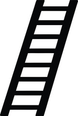 stairs silhouette vector illustration on transparent background