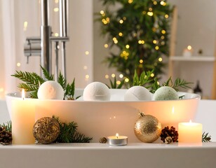 Christmas bath bombs