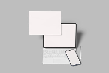 Phone and Tablet Pro Blank Mockup Template