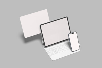 Phone and Tablet Pro Blank Mockup Template