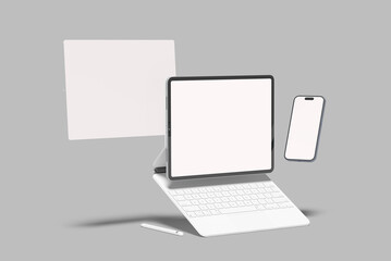 Phone and Tablet Pro Blank Mockup Template