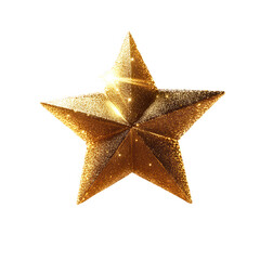 Fototapeta premium Golden Glitter Star Festive Decoration Sparkling Luxury Christmas Ornament Elegant Holiday Design Shimmering Winter Season Bright Gold Star Festive Background New Year Celebration Shiny Star 