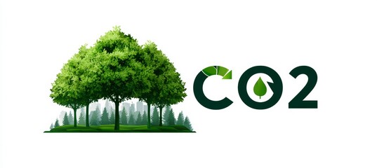 ESG Co2 carbon footprint emission concept. World environment day. Generative AI technology.	