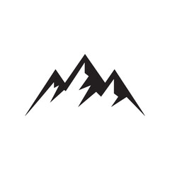 Mountain Logo Design, Silhouette Mountain Logo Vector