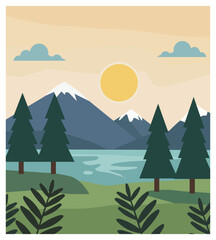 Scenic Landscape Illustrations-04