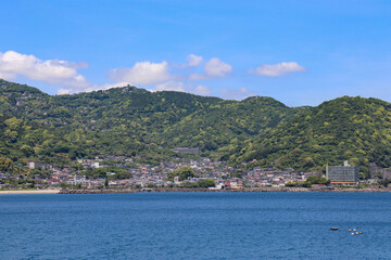 Fototapeta premium 下多賀の街並み（静岡県熱海市）
