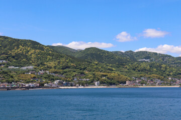 Fototapeta premium 下多賀の街並み（静岡県熱海市）