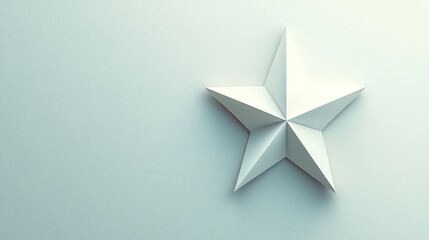 Obraz premium Abstract white star on light background. Possible use stock photo
