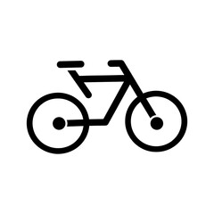 bicycle vector icon on white background