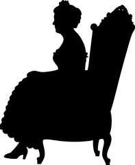 silhouette of a woman