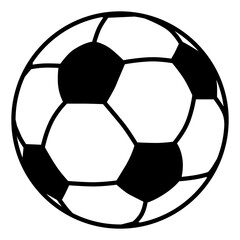 Obraz premium Clean and modern football icon in SVG format. Ideal for scalable web and app design, sports infographics, and digital projects requiring high-quality vector graphics with transparent background.